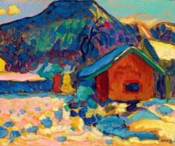 Wassily Kandinsky Winterstudie Mit Berg, 1908