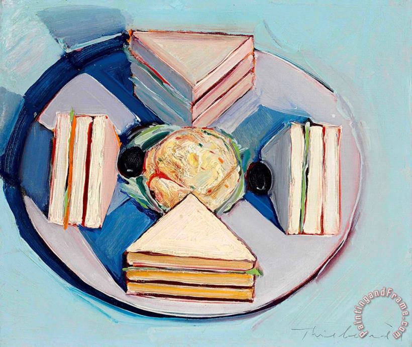 Wayne Thiebaud Sandwich, 1961 Art Painting