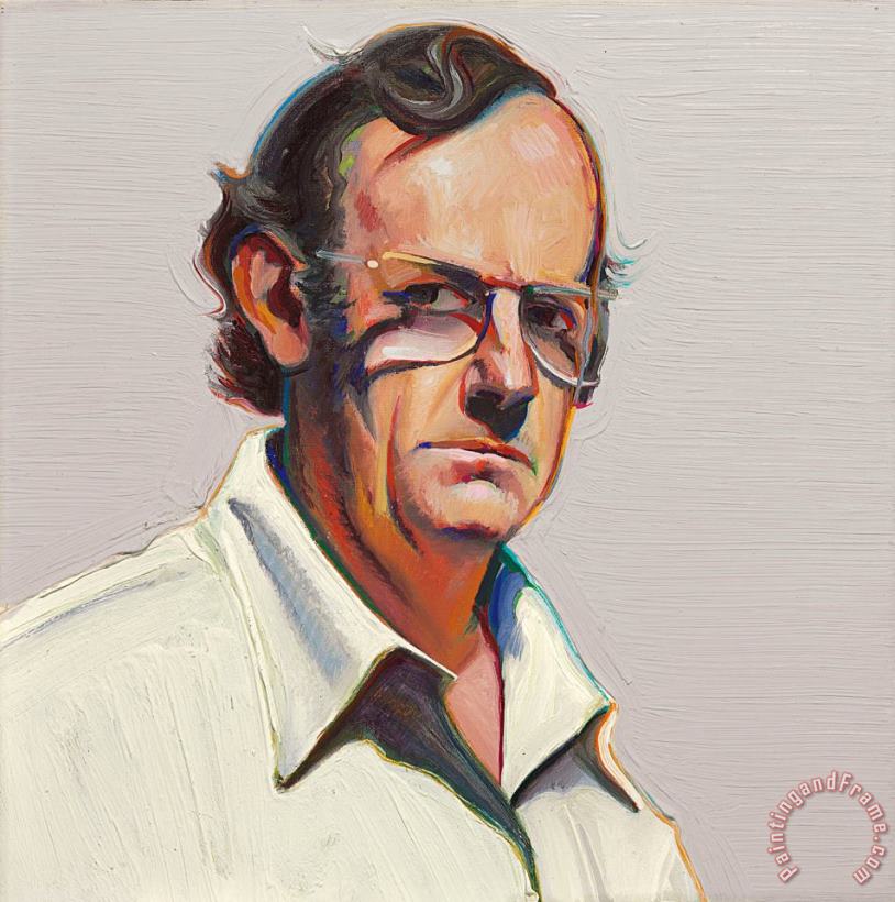 Wayne Thiebaud Self Portrait, 1973 Art Painting