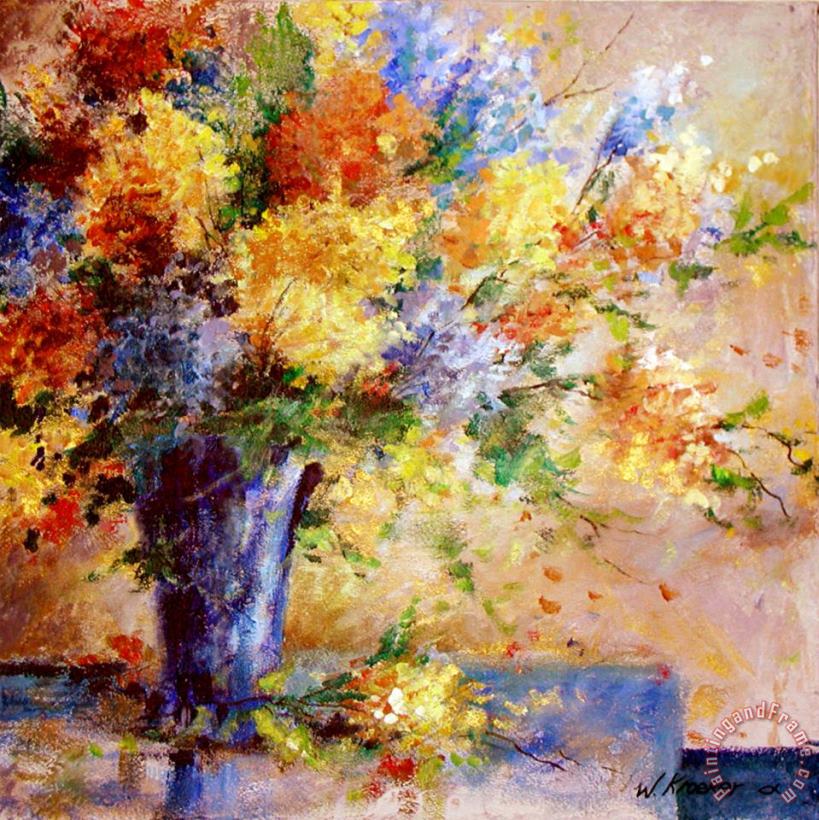 Wendy Kroeker August Flowers Art Painting