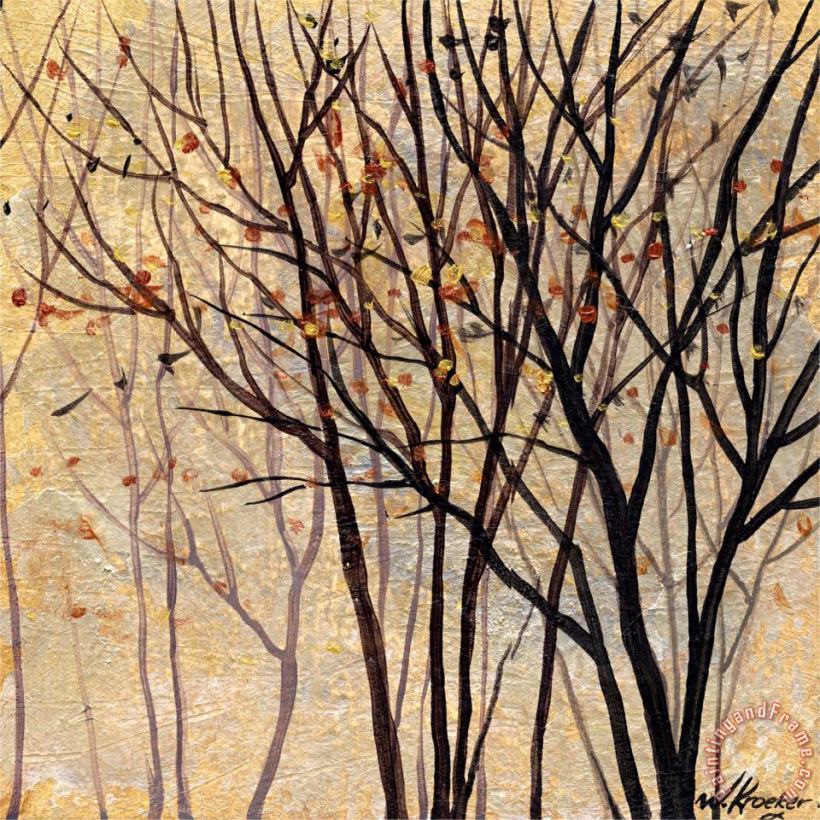 Wendy Kroeker Moon Shadow Trees 3 Art Painting