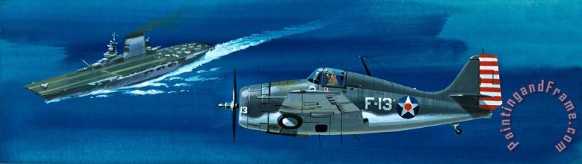 Wilf Hardy Grumman F4RF-3 Wildcat Art Painting