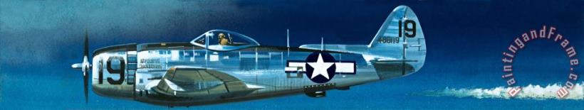 Wilf Hardy Republic P-47N Thunderbolt Art Painting