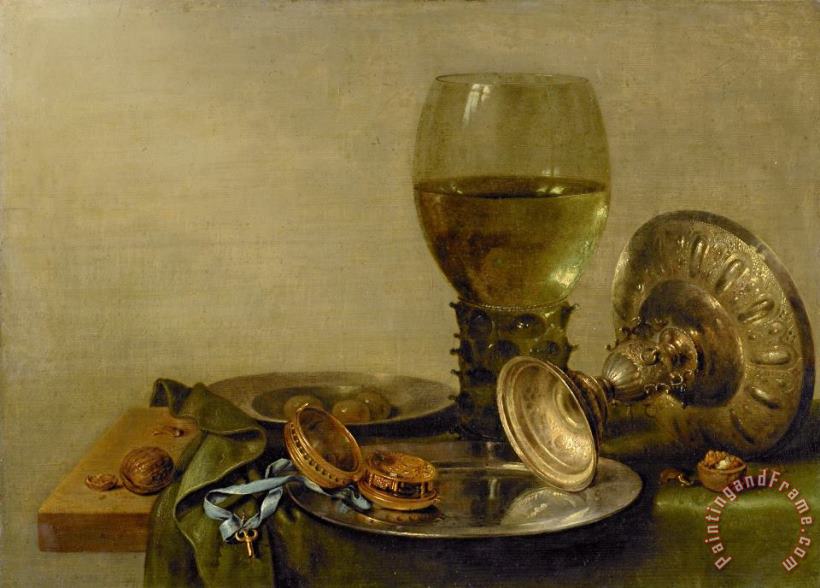 Willem Claesz Heda Still Life with Roemer And Silver Tazza Art Print