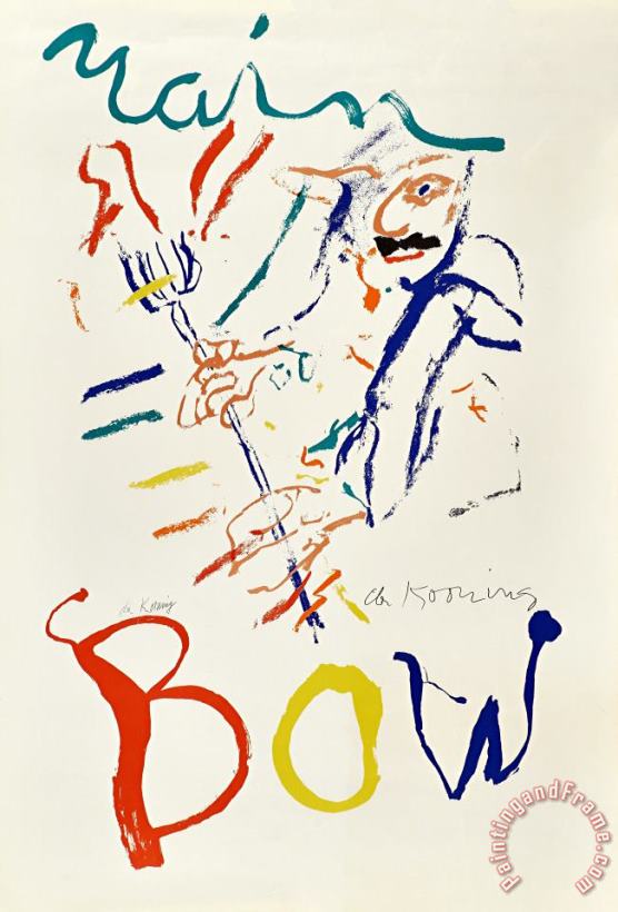 Willem De Kooning Devil at The Keyboard, 1976 Art Print