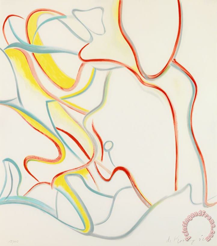 Quatre Lithographies, 1986 painting - Willem De Kooning Quatre Lithographies, 1986 Art Print