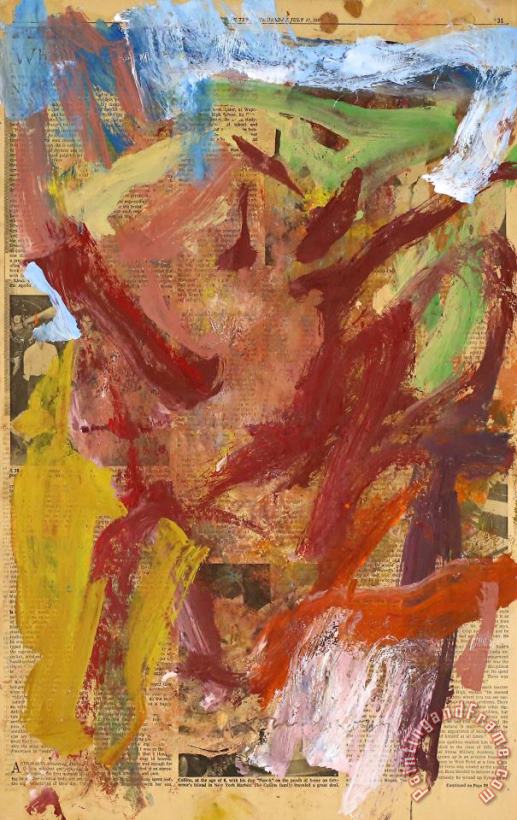 Willem De Kooning Thursday, July 17, 1969, 1969 Art Painting
