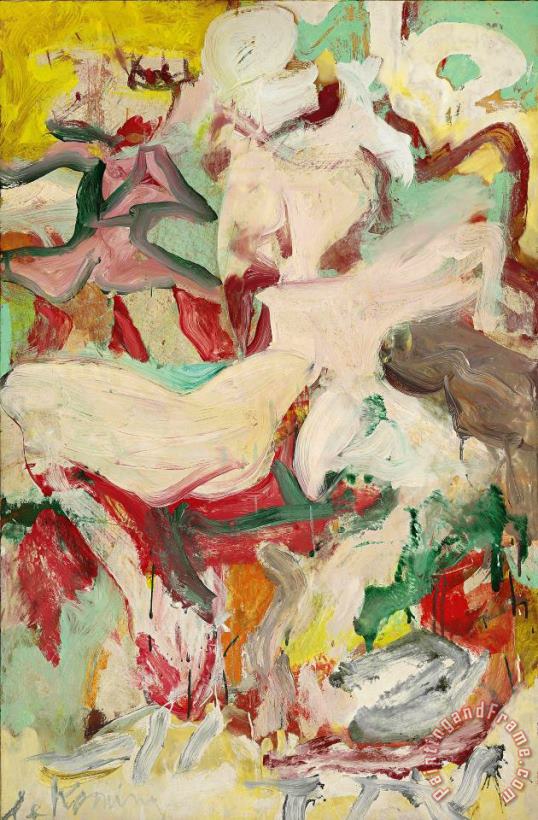 Willem De Kooning Woman And Child, 1967 Art Painting