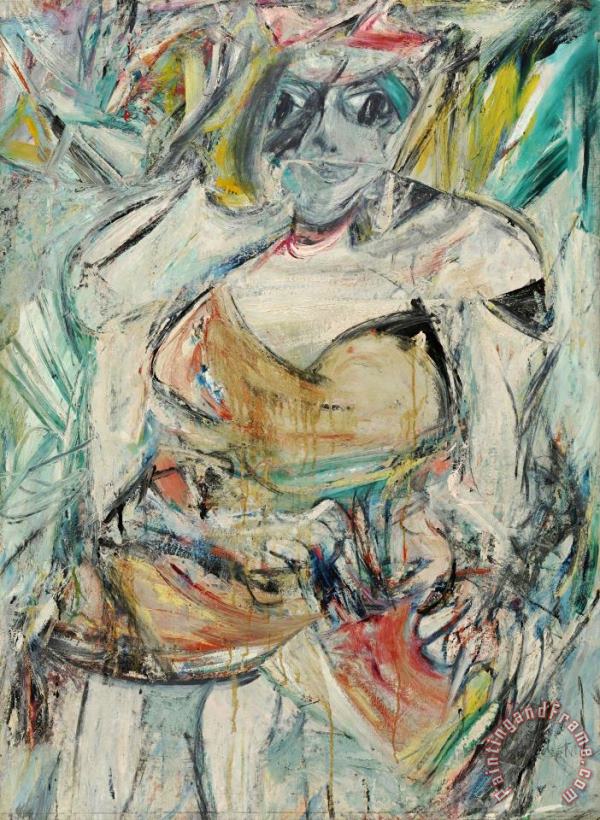 Willem De Kooning Woman II, 1952 Art Painting