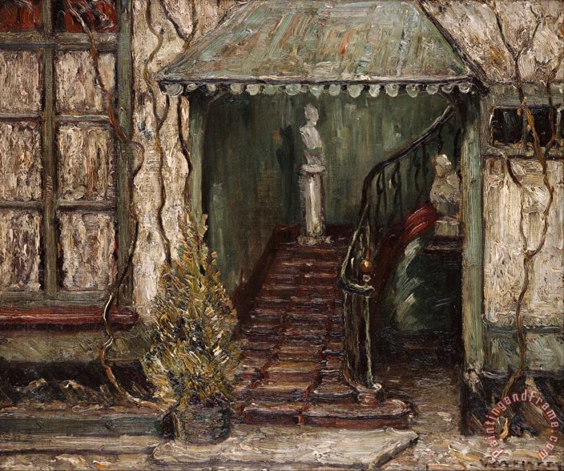 William A. Harper Staircase Art Painting