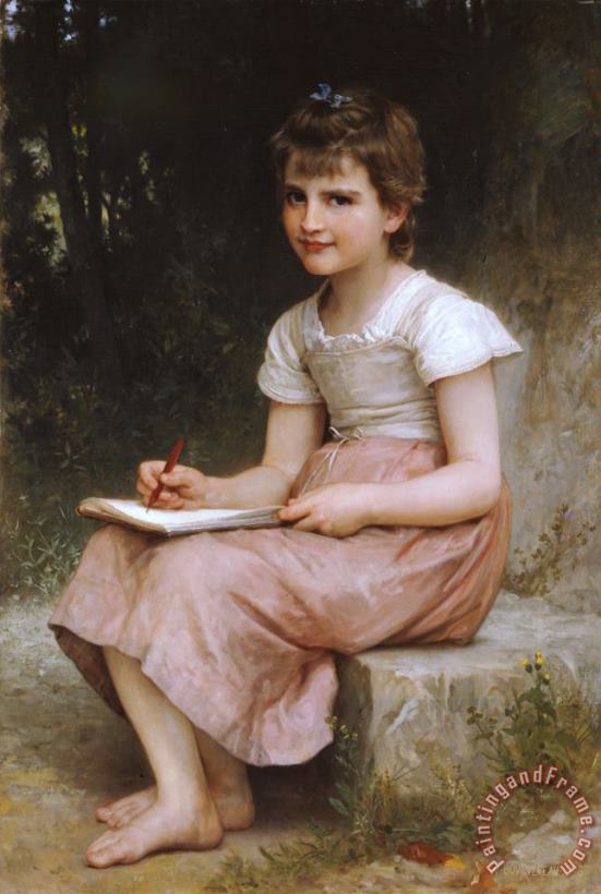 A Calling painting - William Adolphe Bouguereau A Calling Art Print