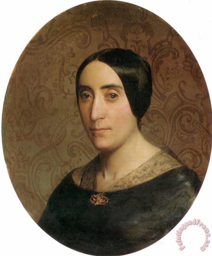 William Adolphe Bouguereau A Portrait of Amelina Dufaud Bouguereau Art Painting