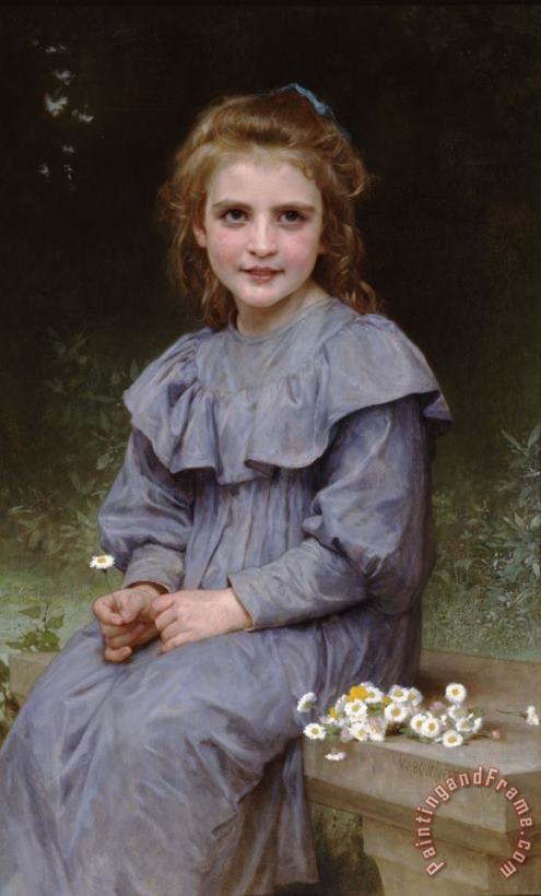 William Adolphe Bouguereau Daisies Art Painting