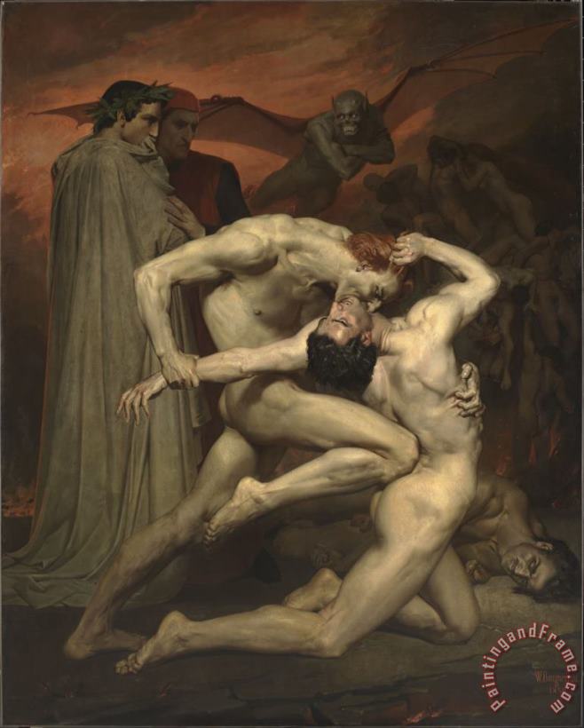 William Adolphe Bouguereau Dante And Virgile Art Print