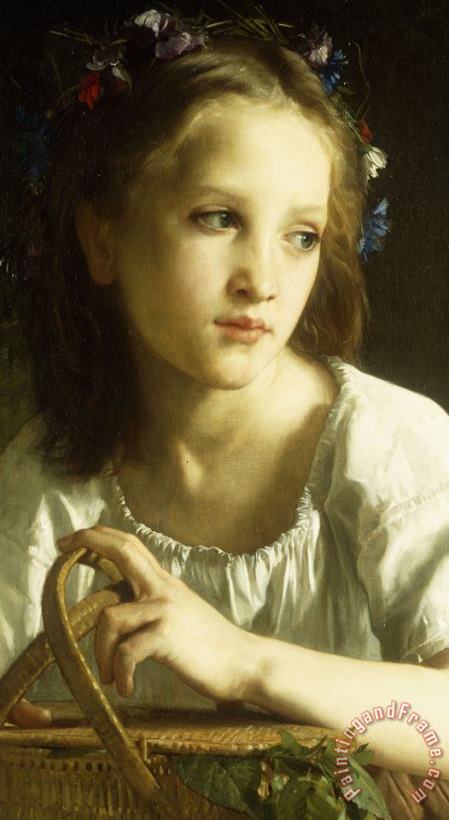 La Petite Ophelie painting - William Adolphe Bouguereau La Petite Ophelie Art Print