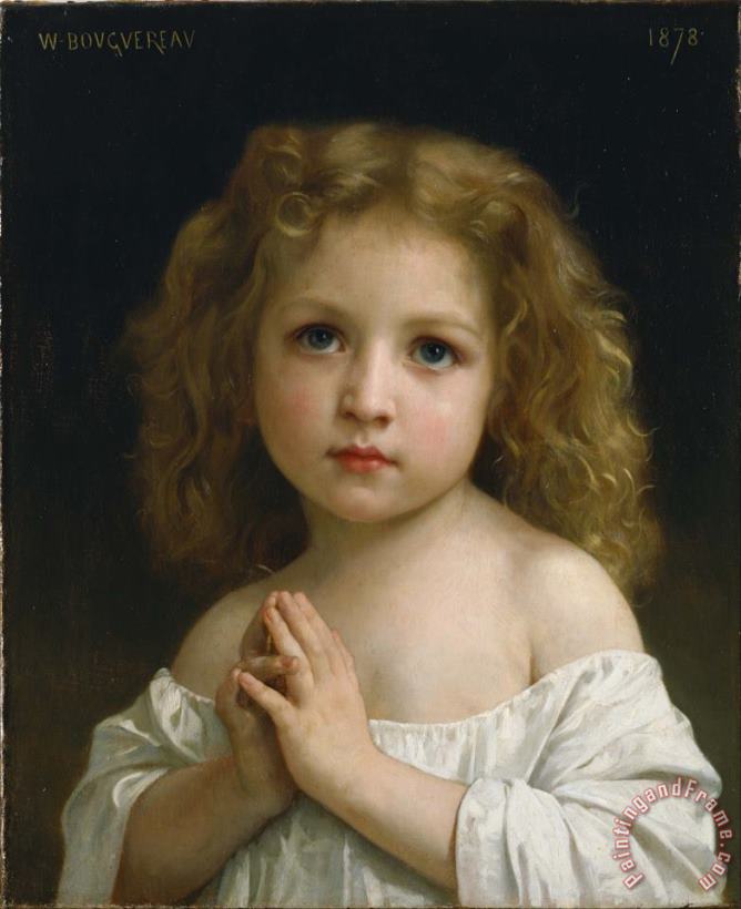 William Adolphe Bouguereau Little Girl Art Print