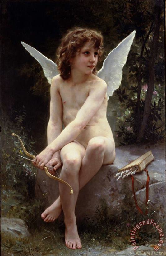 William Adolphe Bouguereau Love on The Look Out Art Print