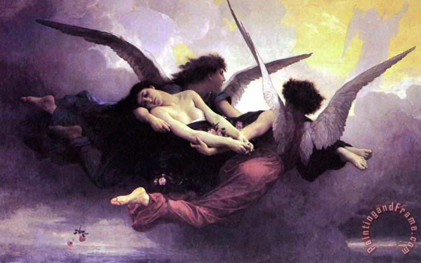 William Adolphe Bouguereau Soul Carried To Heaven Art Print