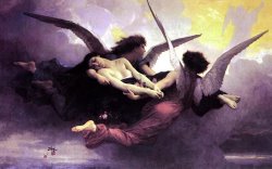 William Adolphe Bouguereau Soul Carried To Heaven