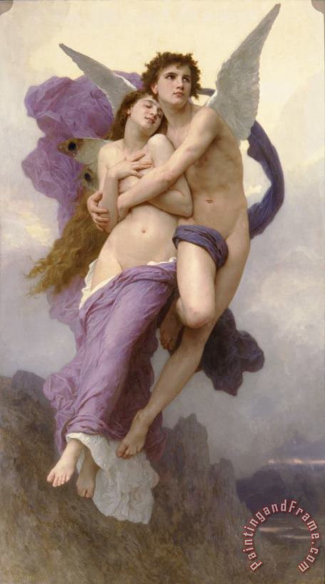 William Adolphe Bouguereau The Abduction Of Psyche Art Print