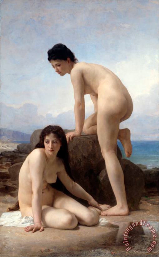The Bathers, 1884 painting - William Adolphe Bouguereau The Bathers, 1884 Art Print