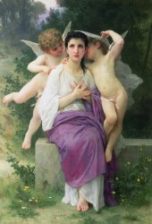 William Adolphe Bouguereau The Hearts Awakening