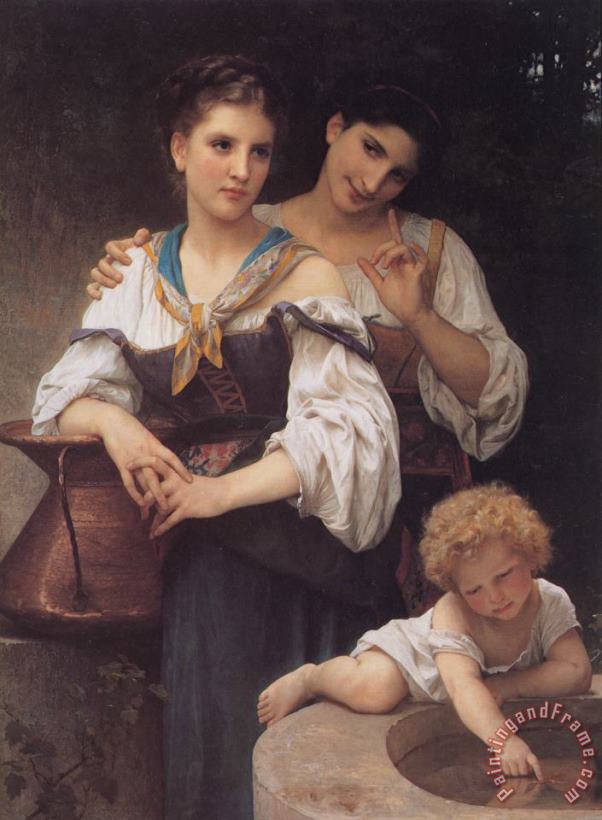 William Adolphe Bouguereau The Secret Art Painting