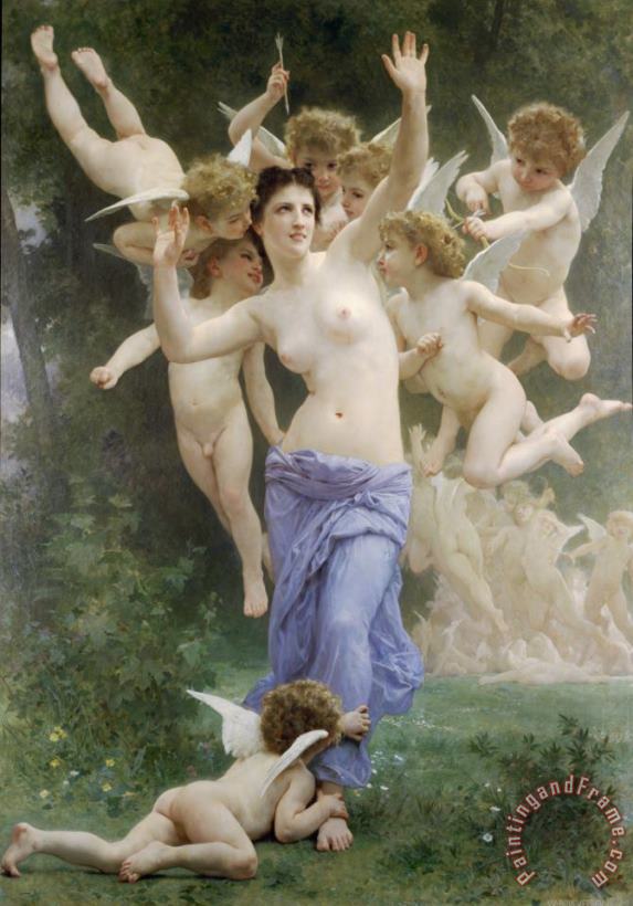 The Wasp's Nest painting - William Adolphe Bouguereau The Wasp's Nest Art Print