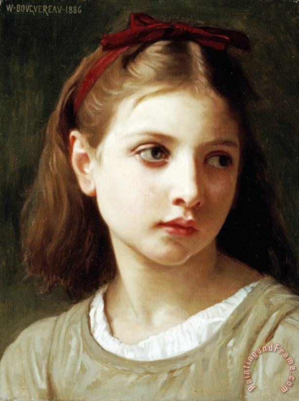 Une Petite Fille painting - William Adolphe Bouguereau Une Petite Fille Art Print
