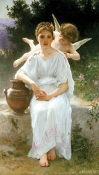 William Adolphe Bouguereau Whisperings of Love