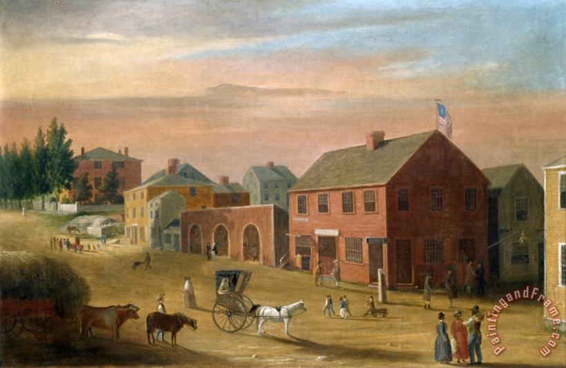 William Allen Wall Old Four Corners, 1852 1857 Art Painting