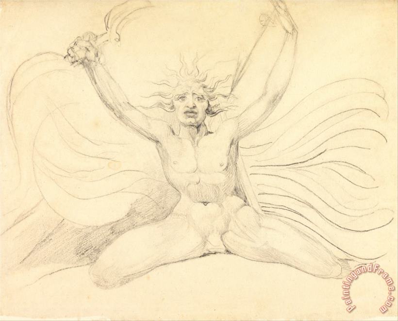 William Blake Albion Compelling The Four Zoas to Their Proper Tasks Art Print
