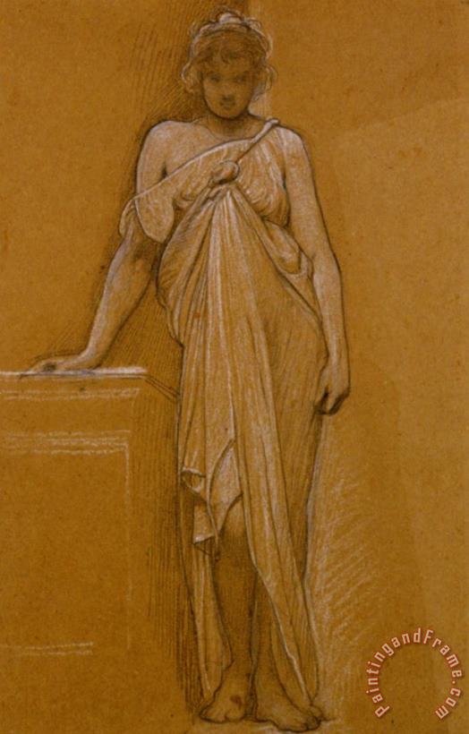 Study of a Classical Maiden painting - William Blake Study of a Classical Maiden Art Print