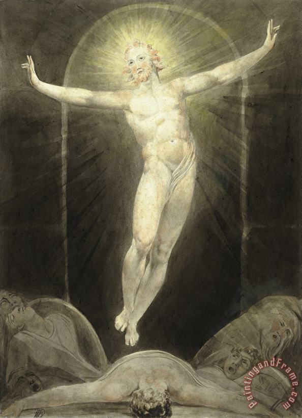 The Resurrection painting - William Blake The Resurrection Art Print