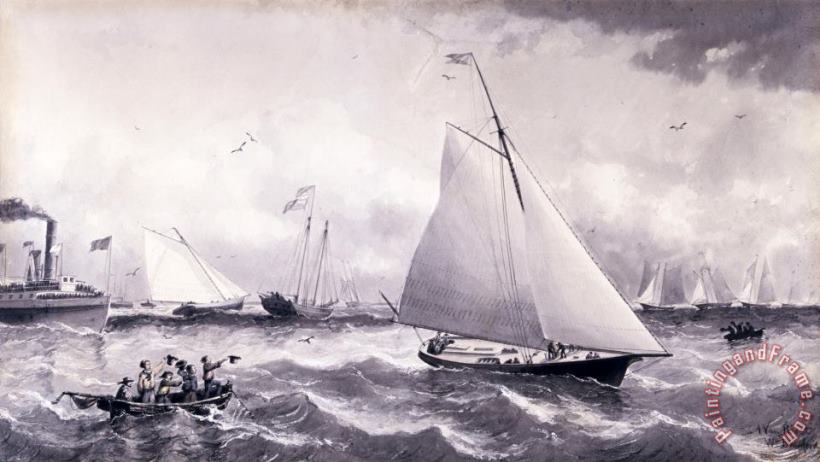 William Bradford New Bedford Yacht Club Off New Bedford Art Print