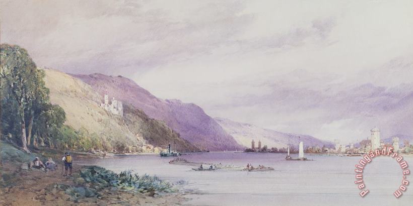 On the Rhine painting - William Callow On the Rhine Art Print
