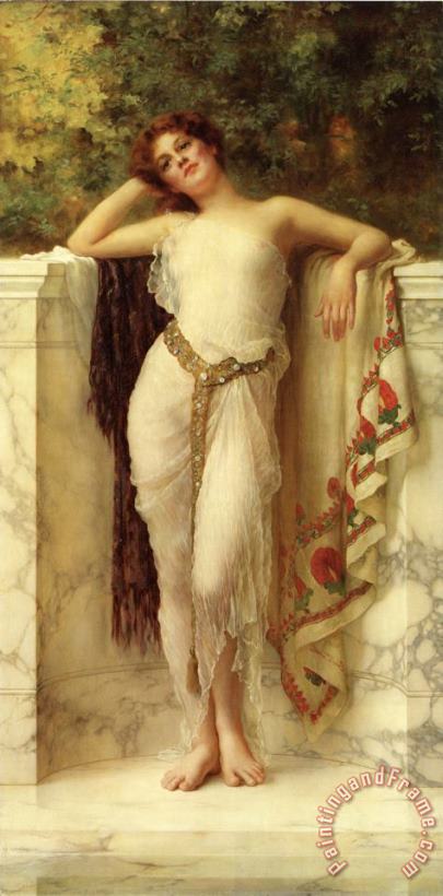 A Classical Beauty painting - William Clarke Wontner A Classical Beauty Art Print
