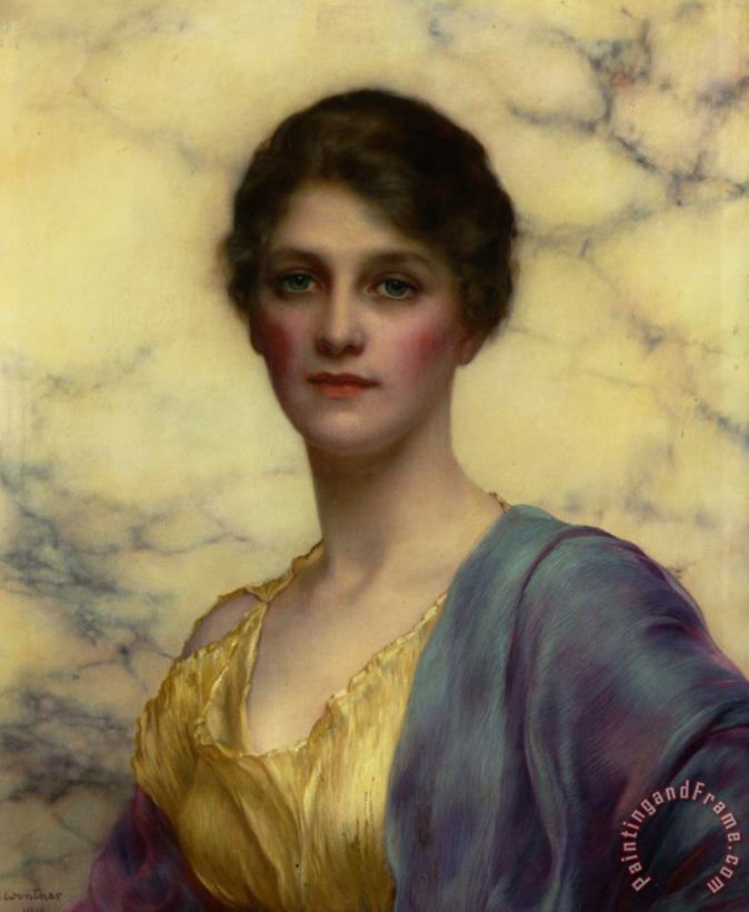 Portrait of a Beauty painting - William Clarke Wontner Portrait of a Beauty Art Print