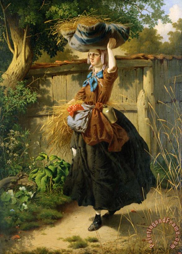 Returning From The Fields painting - William Edward Millner Returning From The Fields Art Print
