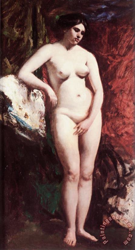Standing Nude painting - William Etty Standing Nude Art Print