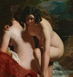 William Etty Two Girls Bathing