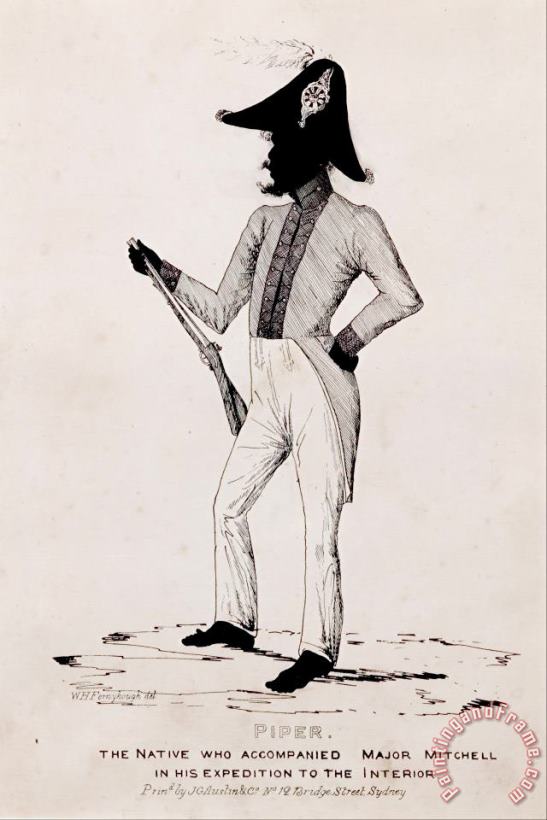 Piper, The Native Who Accompanied Major Mitchell in His Expedition to The Interior painting - William Fernyhough Piper, The Native Who Accompanied Major Mitchell in His Expedition to The Interior Art Print