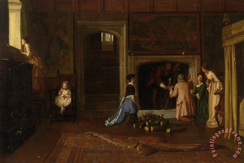 William Frederick Yeames The Jacobites Escape The Punch Room Art Painting