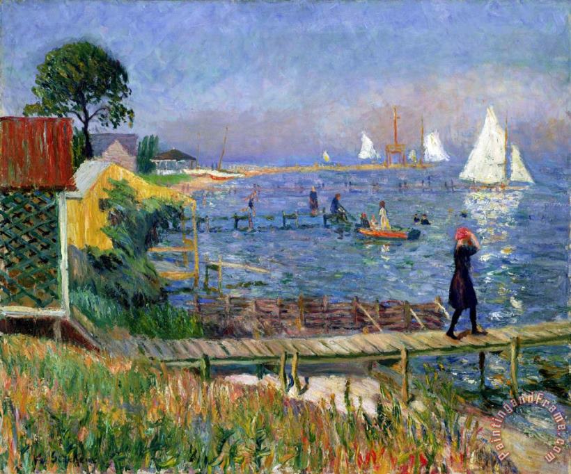 William Glackens Bathers at Bellport Art Painting