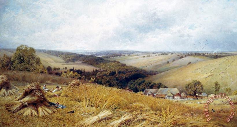 A Hot Day in The Harvest Field painting - William Gosling A Hot Day in The Harvest Field Art Print