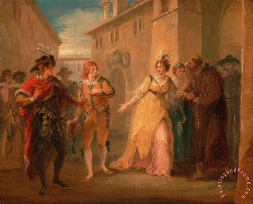 William Hamilton The Revelation of Olivia's Betrothal, From Twelfth Night, Act V, Scene I Art Print