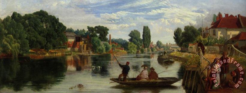 On The Thames painting - William Henry Knight On The Thames Art Print