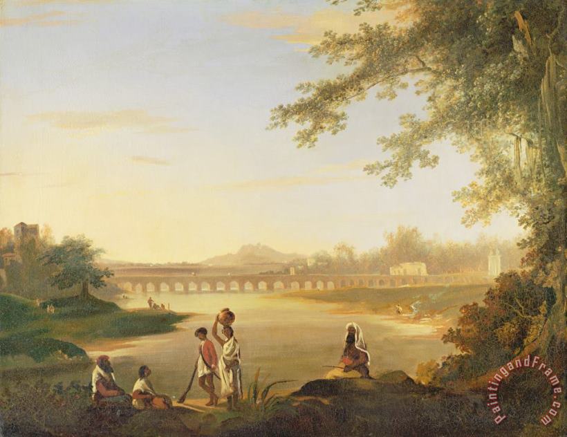 William Hodges The Marmalong Bridge Art Painting
