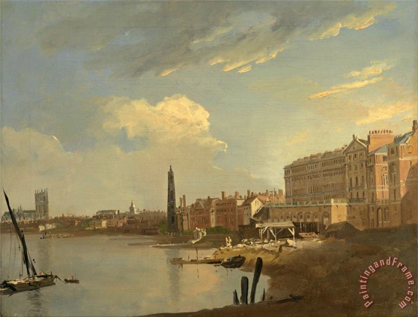 The Thames And The Adelphi painting - William Hodges The Thames And The Adelphi Art Print