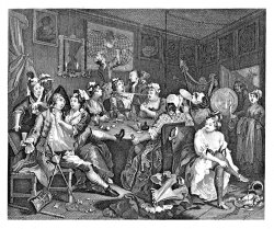 William Hogarth Rake's Progress Engraving